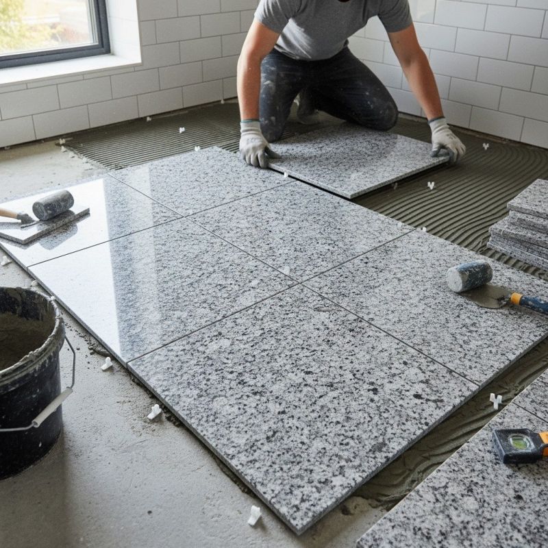 Marble Tile Floor Installation in Kansas City, KS