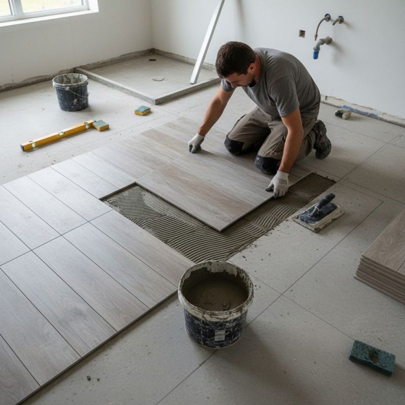 Mosaic Tile Floor Installation in Annapolis, MD