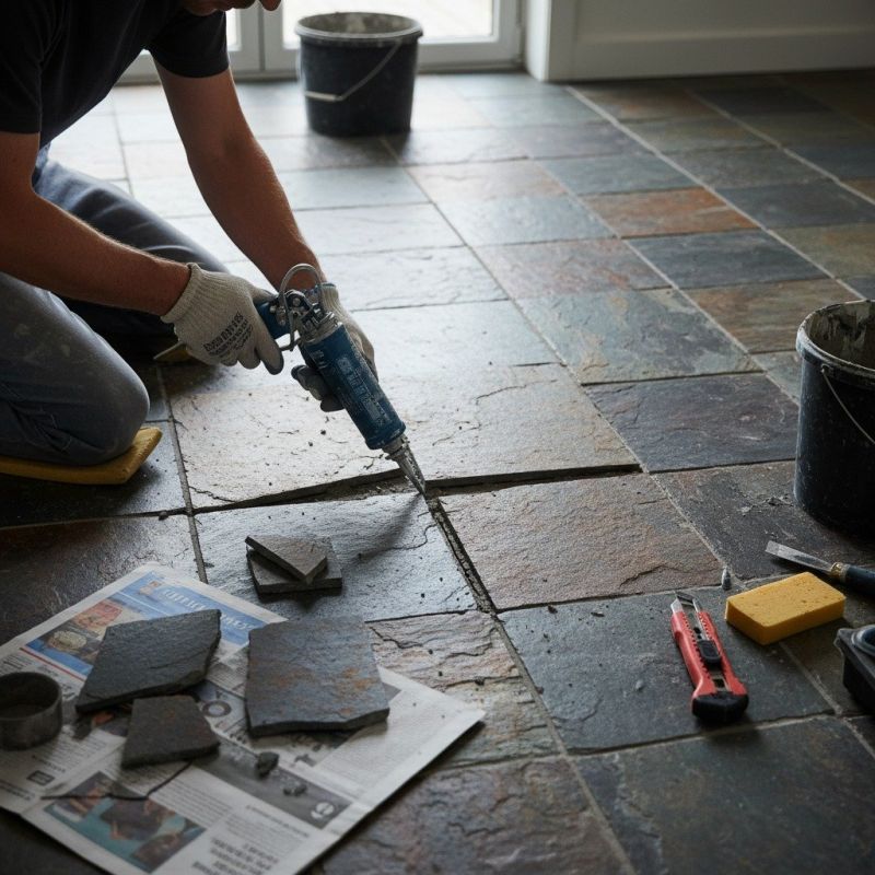 Slate Floor Repair in Alpharetta, GA