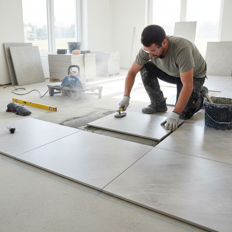 Slate Tile Floor Installation in Loudoun County, VA