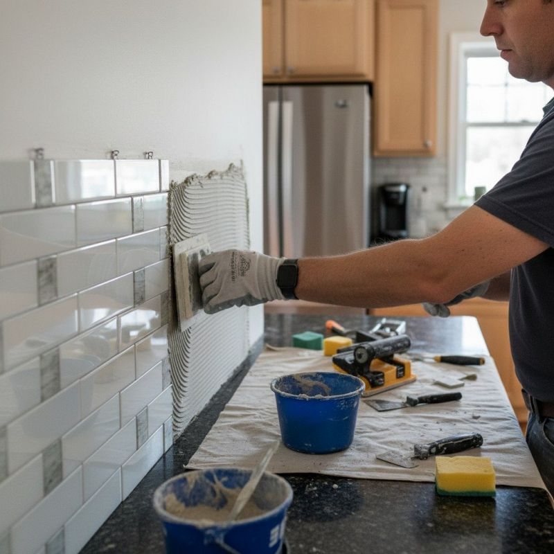 Stone Backsplash Installation in Wilmington, NC
