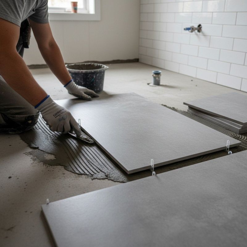 Travertine Floor Installation in Longmont, CO